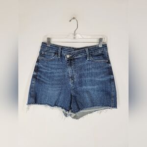 Judy Blue Dark Wash Jean Shorts, Size Large